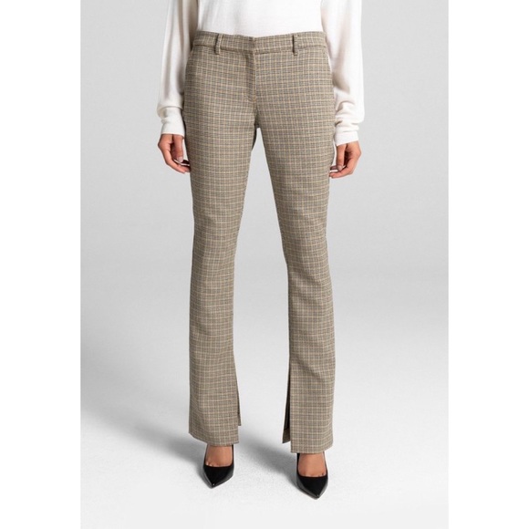 A.L.C Javier Split Flare-Leg Houndstooth Pants - Picture 11 of 12